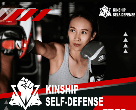 kinship self defense class banner